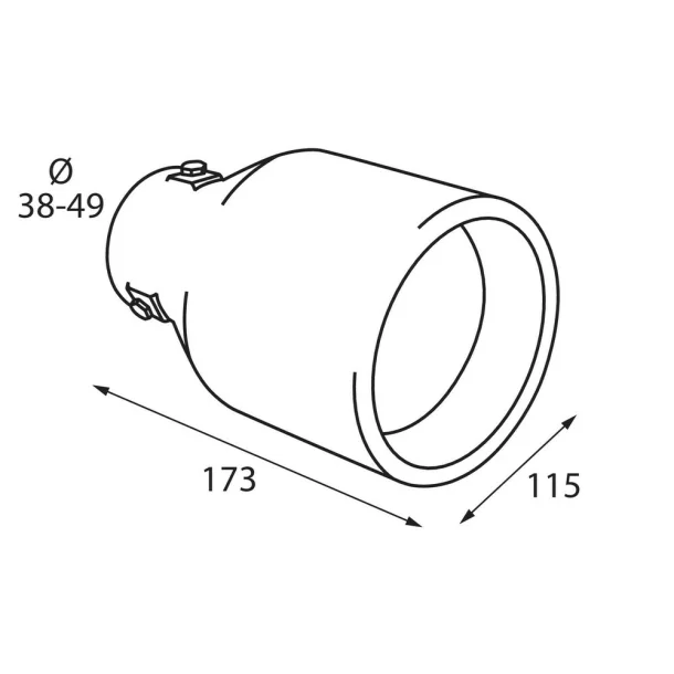 TS-37, Stainless steel exhaust blowpipe