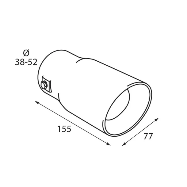 TS-49, Stainless steel exhaust blowpipe