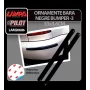 Ornamente bara protectie negre Bumper 3 - 2buc