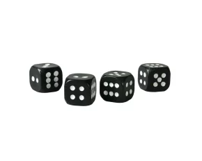 Valve caps California-Dices 4pcs - Black