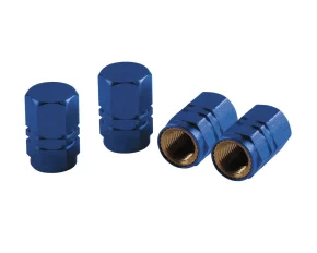 Ornamente capacele valve Hexagonal 4buc - Albastru