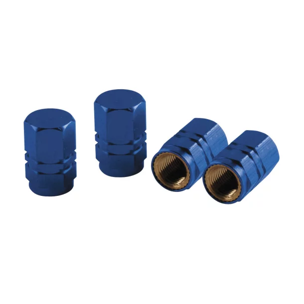 Ornamente capacele valve Hexagonal 4buc - Albastru