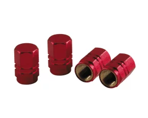 Ornamente capacele valve Hexagonal 4buc - Rosu