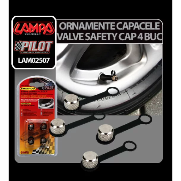 Ornamente capacele valve Safety Cap 4buc