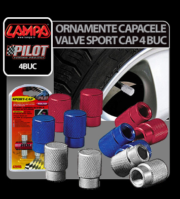 Sport Cap szelepsapka dísz 4db - Aluminium thumb