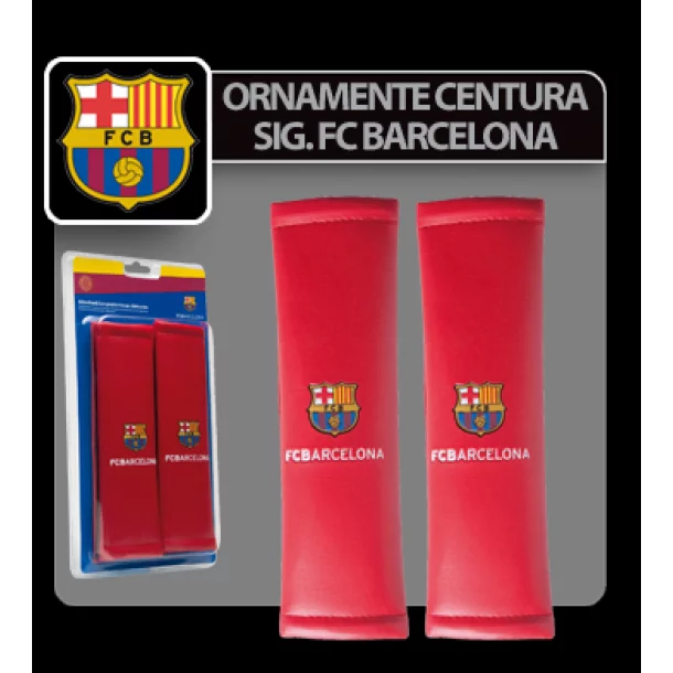 Ornamente centura siguranta FC Barcelona 2buc. - Rosu