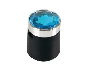 Colour Crystal nut caps, 20pcs - Hex 17mm - Blue - Resealed