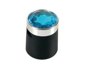 Colour Crystal nut caps, 20pcs - Hex 19mm - Blue - Resealed
