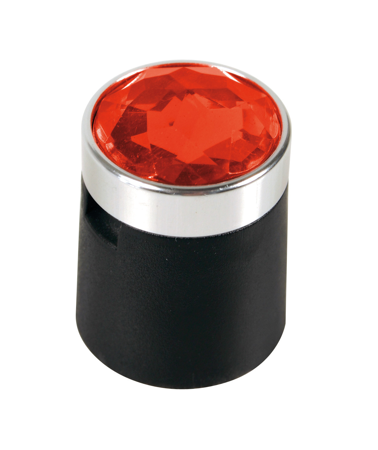 Colour Crystal nut caps, 20pcs - Hex 19mm - Red thumb