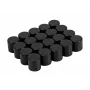 Silicone nut caps, 20 pcs - Hex 17mm - Black