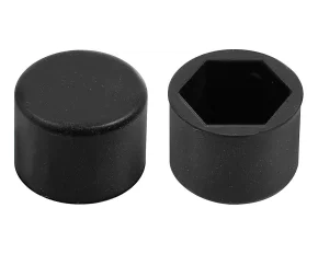 Ornamente prezoane silicon 20buc - Hex 19mm - Negru