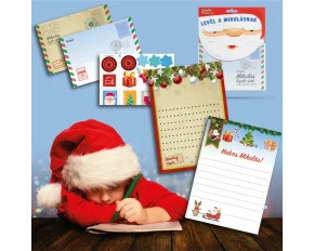 Letter to santa pack with stickers + answer letter - 17 x 24 cm