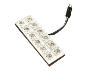 12V Hyper-Led - PCB lamp 12 Led - 20x60 mm - White