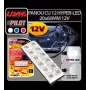 Panou cu 12 Hyper-Led 20x60mm - 12V - Alb