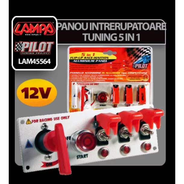 Panou intrerupatoare tuning 5 in 1 12V