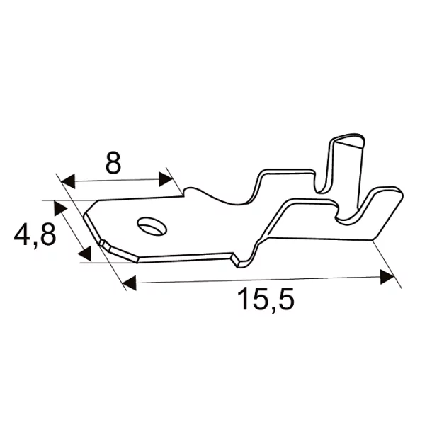 Papuci cositoritfisa4,8 mm