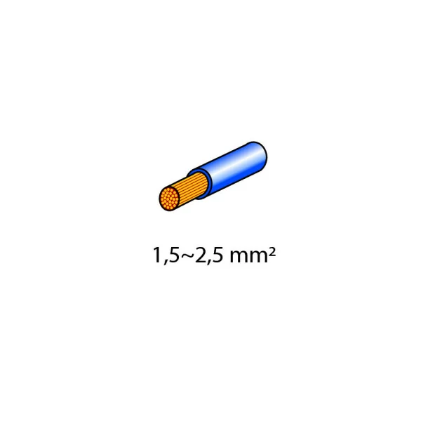 10 db elektromos csatlakozó gyűrűs, Ø 5mm - Kék