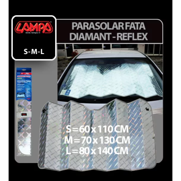 Parasolar fata Diamant - Reflex - 60x110cm - S