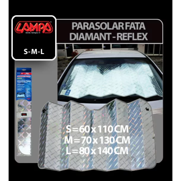 Diamant-Reflex sunshade - S - 60x110 cm