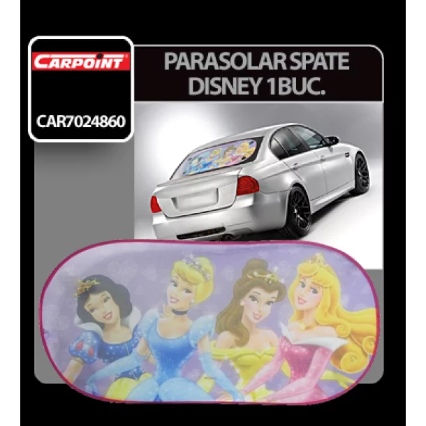 Disney hátsó napellenző tapadó korongokkal 1db - Princess