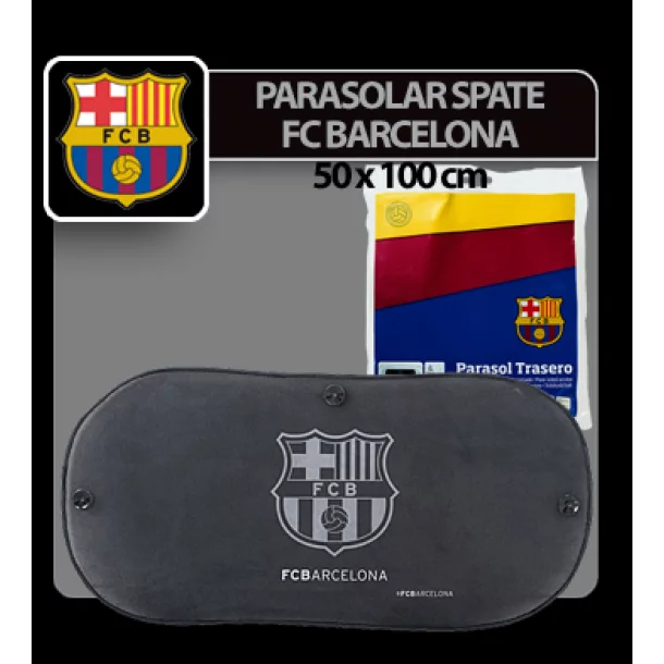 FC Barcelona hátsó napellenző tapadókorongokkal - 50x100cm