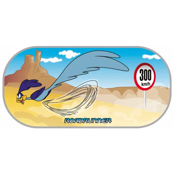 Parasolar spate cu ventuze Looney Tunes 1buc - Road Runner