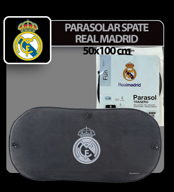 Parasolar spate cu ventuze Real Madrid - 50x100cm thumb