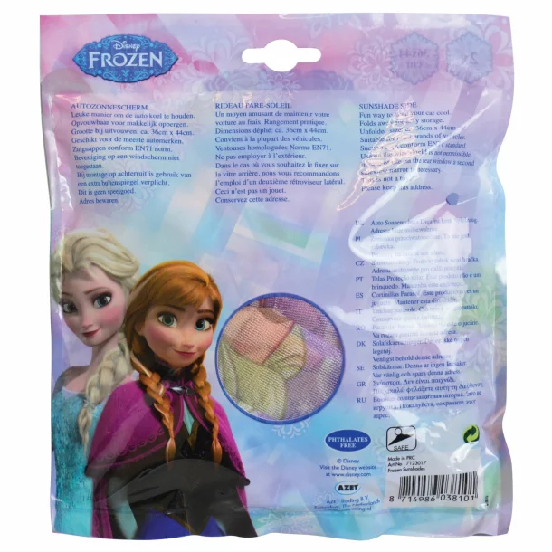 Disney side sunshades with suction cups 2pcs - Anna and Elsa