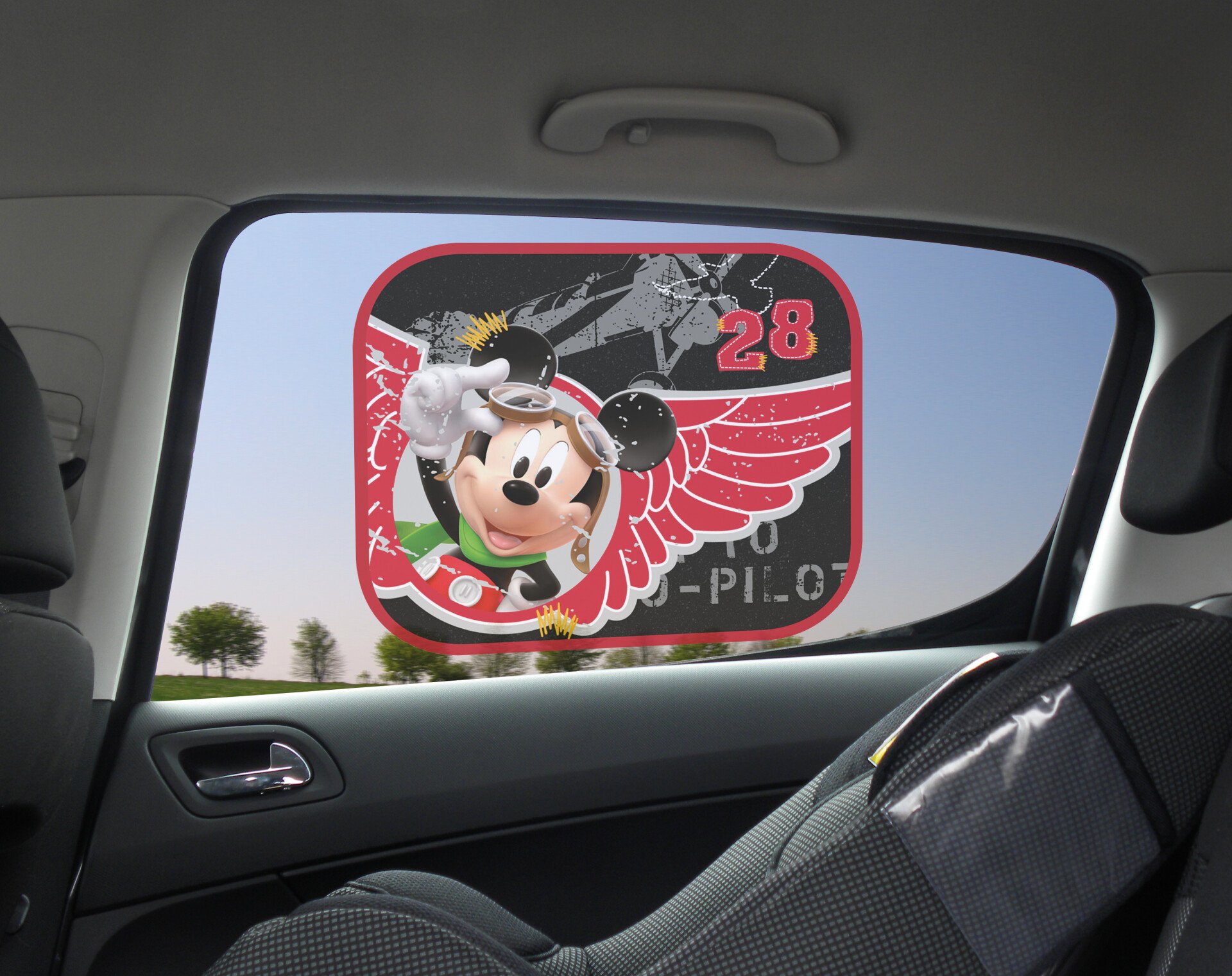 Disney oldalsó napellenzők tapadó korongokkal 2db - Mickey thumb