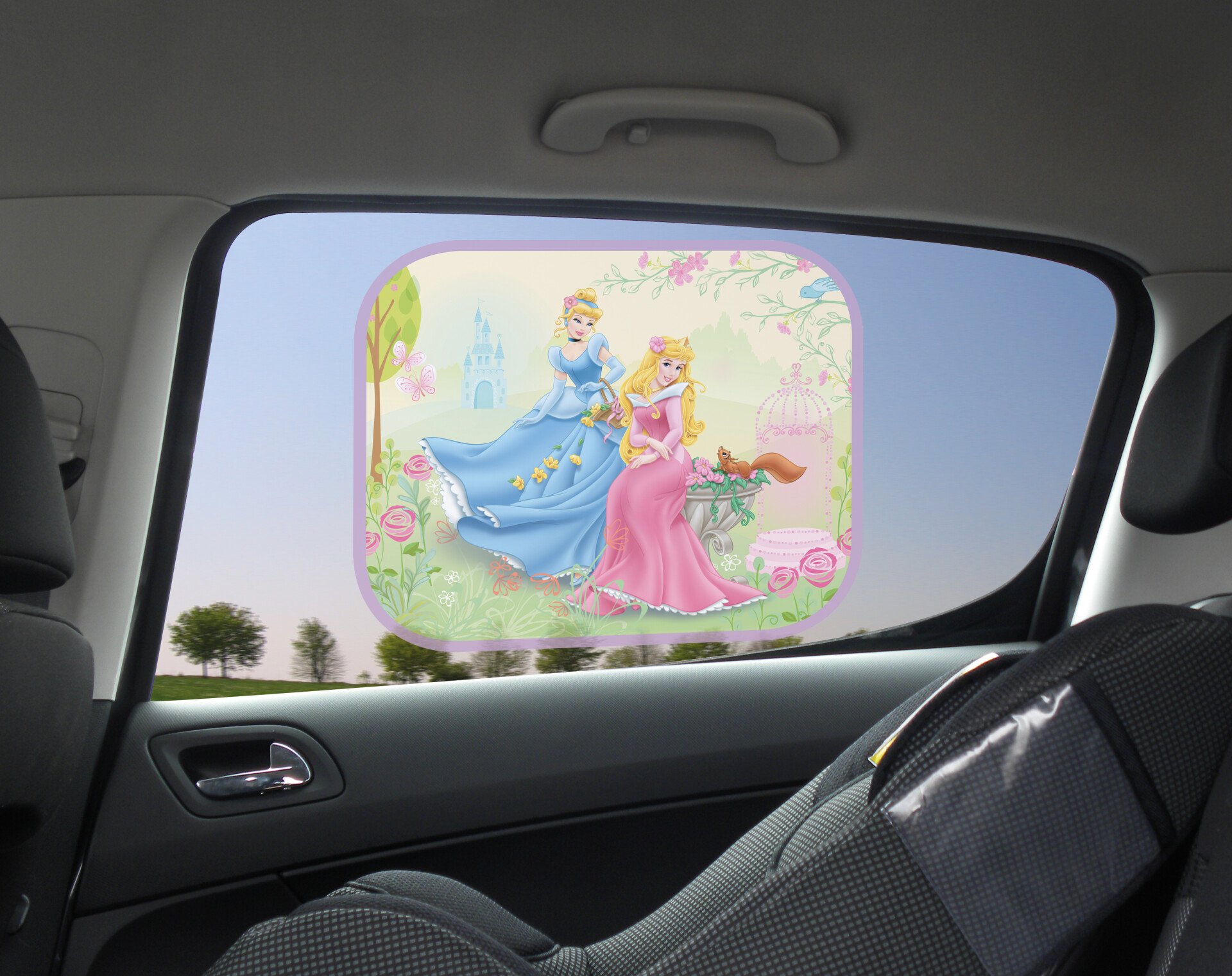 Disney side sunshades with suction cups 2pcs -Pricess Cinderella 1 thumb