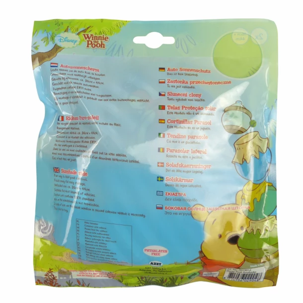 Parasolare laterale cu ventuze Disney 2buc - Winnie the Pooh
