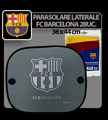 FC Barcelona lateral sun shade with suction cup 2pcs. - 36x44cm thumb