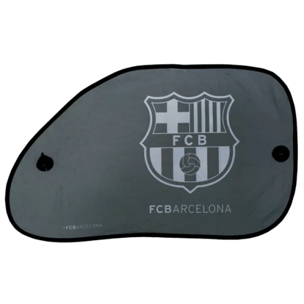 FC Barcelona lateral sun shade with suction cup 2pcs. - 38x65cm