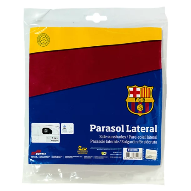 Parasolare laterale cu ventuze FC Barcelona 2buc. - 38x65cm