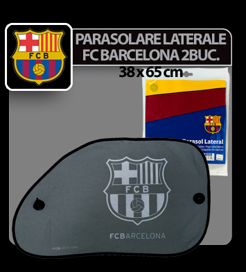 FC Barcelona lateral sun shade with suction cup 2pcs. - 38x65cm thumb