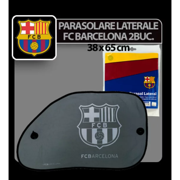 FC Barcelona oldalsó napellenzők tapadókorongokkal 2db. - 38x65cm