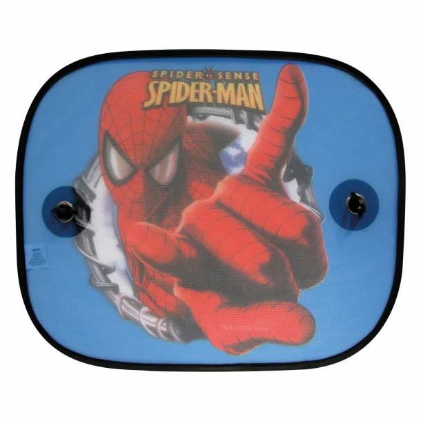 Marvel side sunshades with suction cups 2pcs - Spiderman