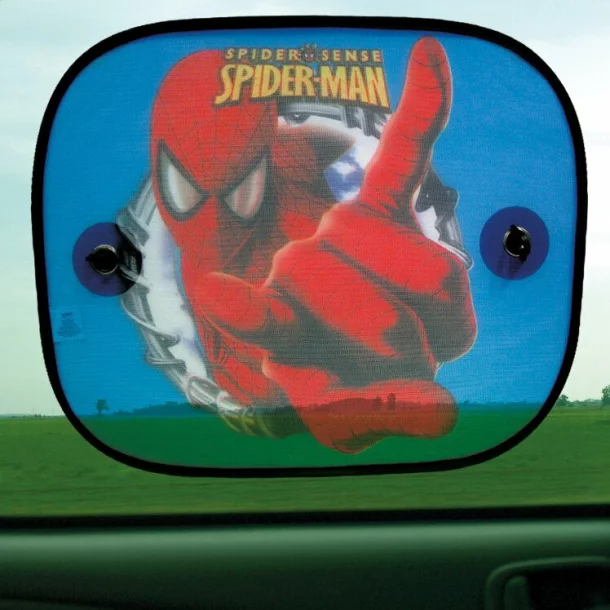 Marvel oldalsó napellenzők tapadó korongokkal 2db - Spiderman
