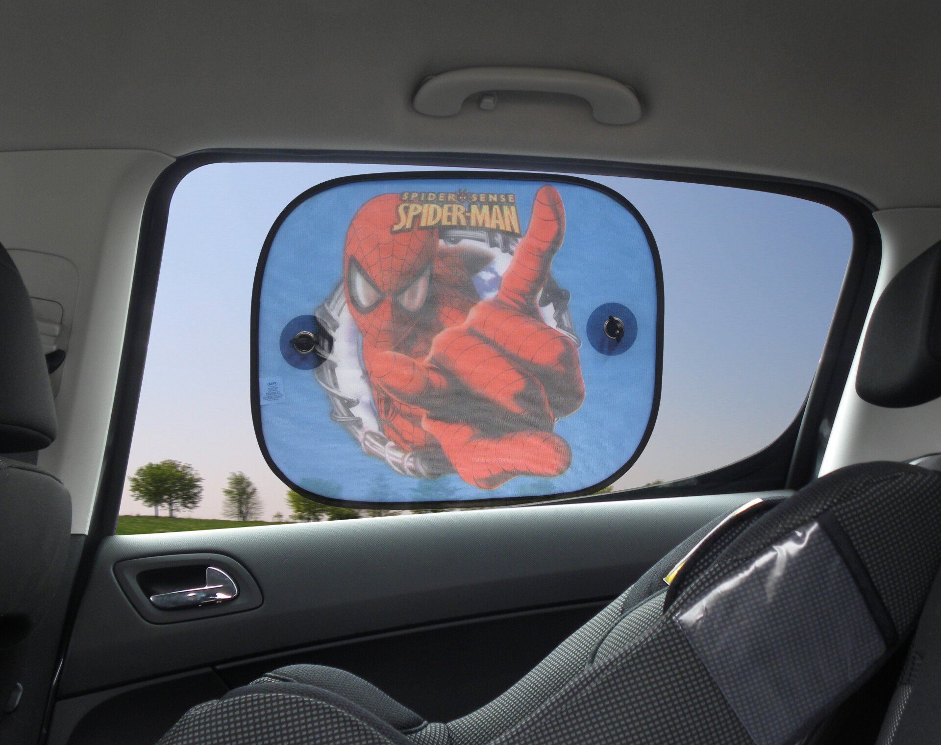 Marvel side sunshades with suction cups 2pcs - Spiderman thumb