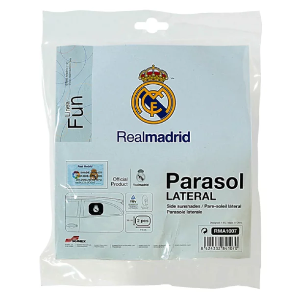 Real Madrid lateral sun shade with suction cup 2pcs. - 36x44cm