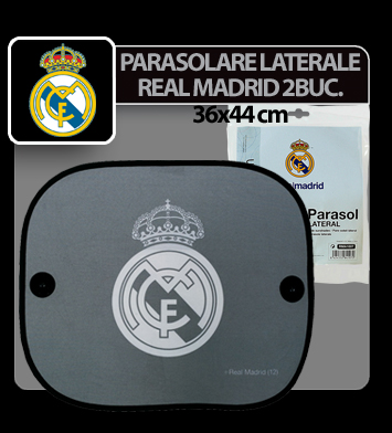 Parasolare laterale cu ventuze Real Madrid 2buc. - 36x44cm thumb