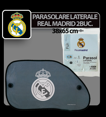 Real Madrid oldalsó napellenzők tapadókorongokkal 2db. - 38x65cm thumb