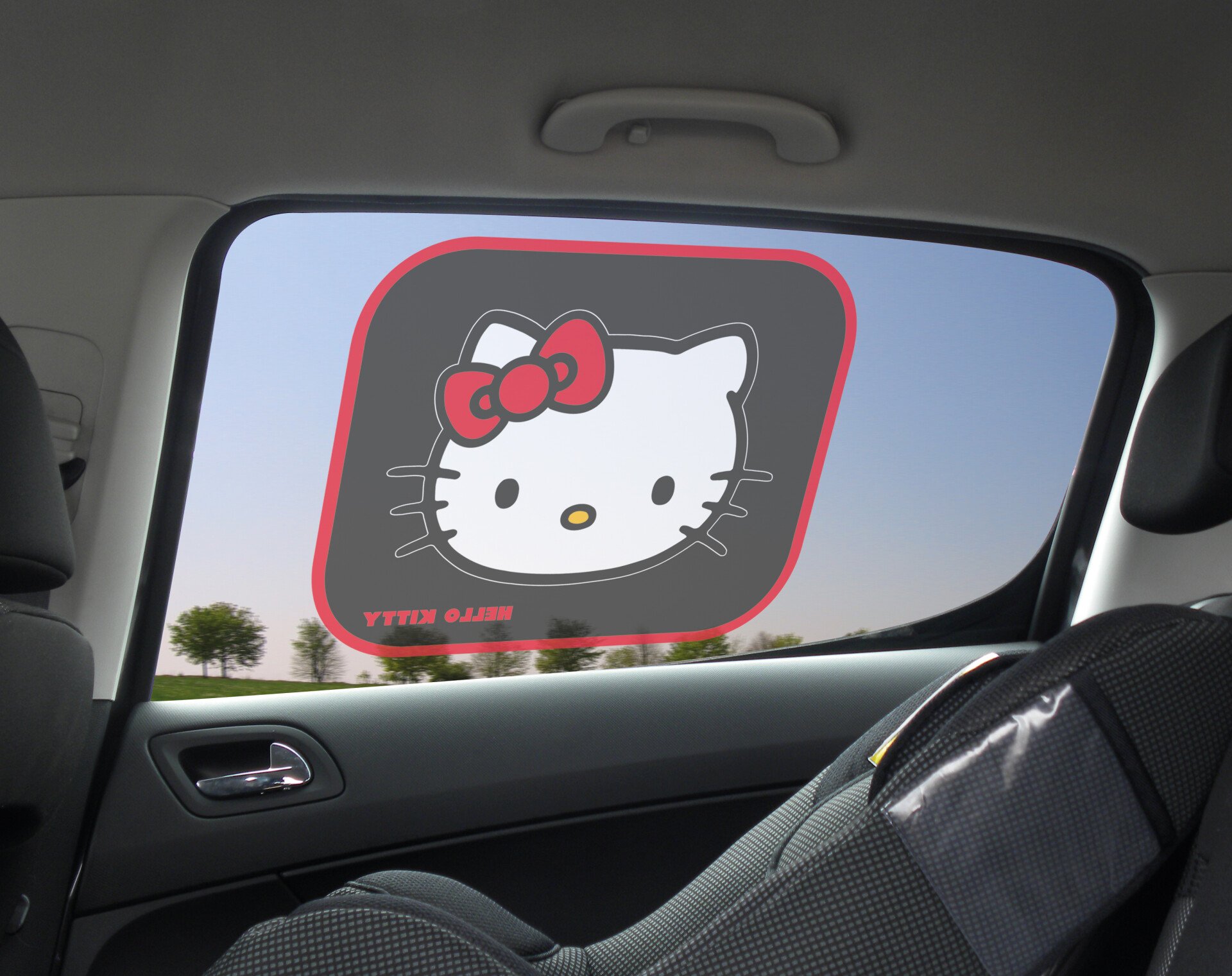 Sanrio side sunshades with suction cups 2pcs - Hello Kitty 1 thumb