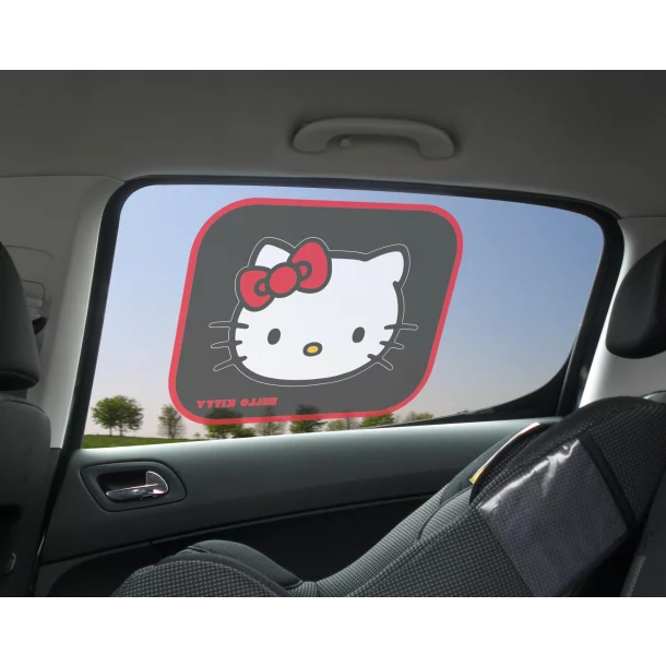 Sanrio side sunshades with suction cups 2pcs - Hello Kitty 1