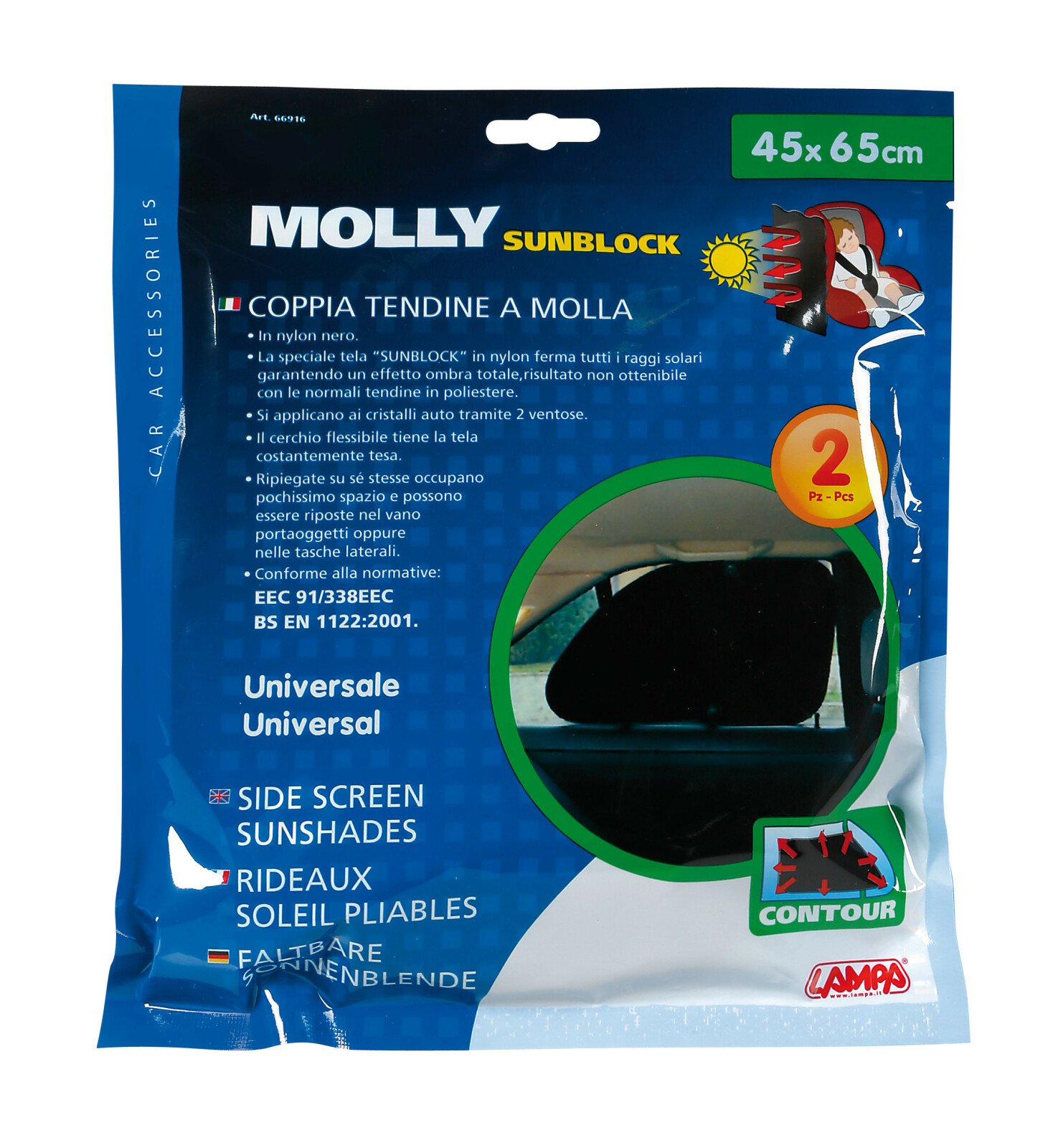 Molly-Contour Sunblock side screen shades 45x65 cm thumb