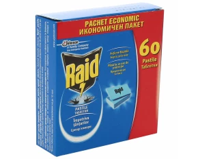 Pastile impotriva tantarilor Raid pachet economic 60buc