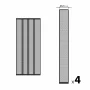 Perdea pt. usa din plasa anti-tantari, 4 benzi, max.  100 x 220 cm, negru