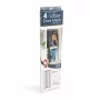 Perdea pt. usa din plasa anti-tantari, 4 benzi, max.  100 x 220 cm, negru