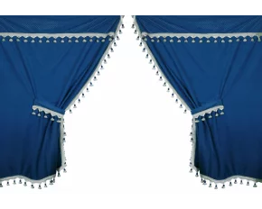 Premiere microfibre truck curtain set - Blue