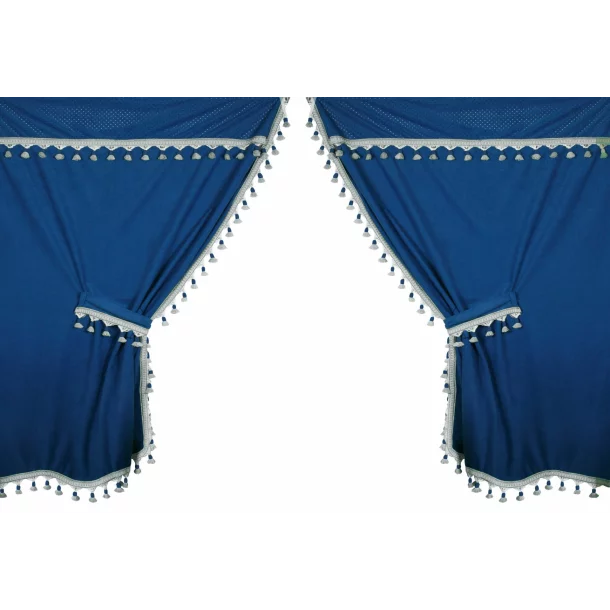 Premiere microfibre truck curtain set - Blue